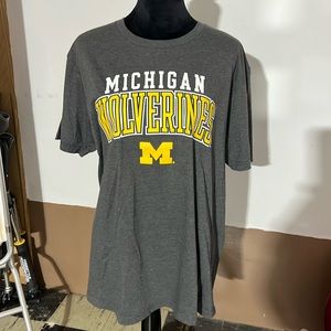 Large Michigan Wolverines t shirt EUC men